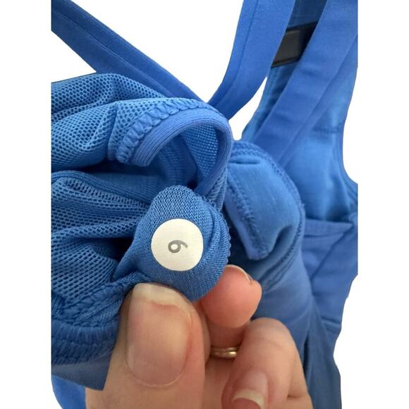 Lululemon Nouveau Limits Tank Top And Sports Bra Strappy Back In Blue Size 6 - Picture 9 of 10